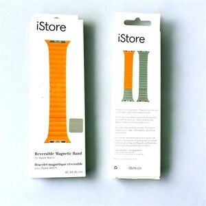 Apple Watch Band with Reversible Magnetic Closure - Orange